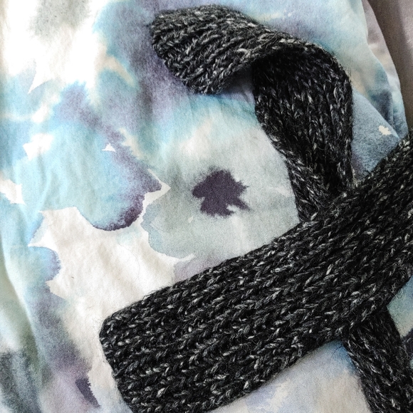 Addition Elle Long Knit Open Cardigan with Tie - Picture 6 of 10